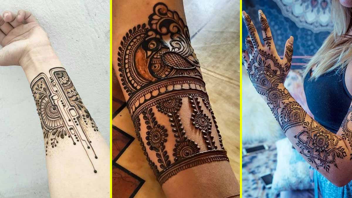 arm mehndi designs for bride