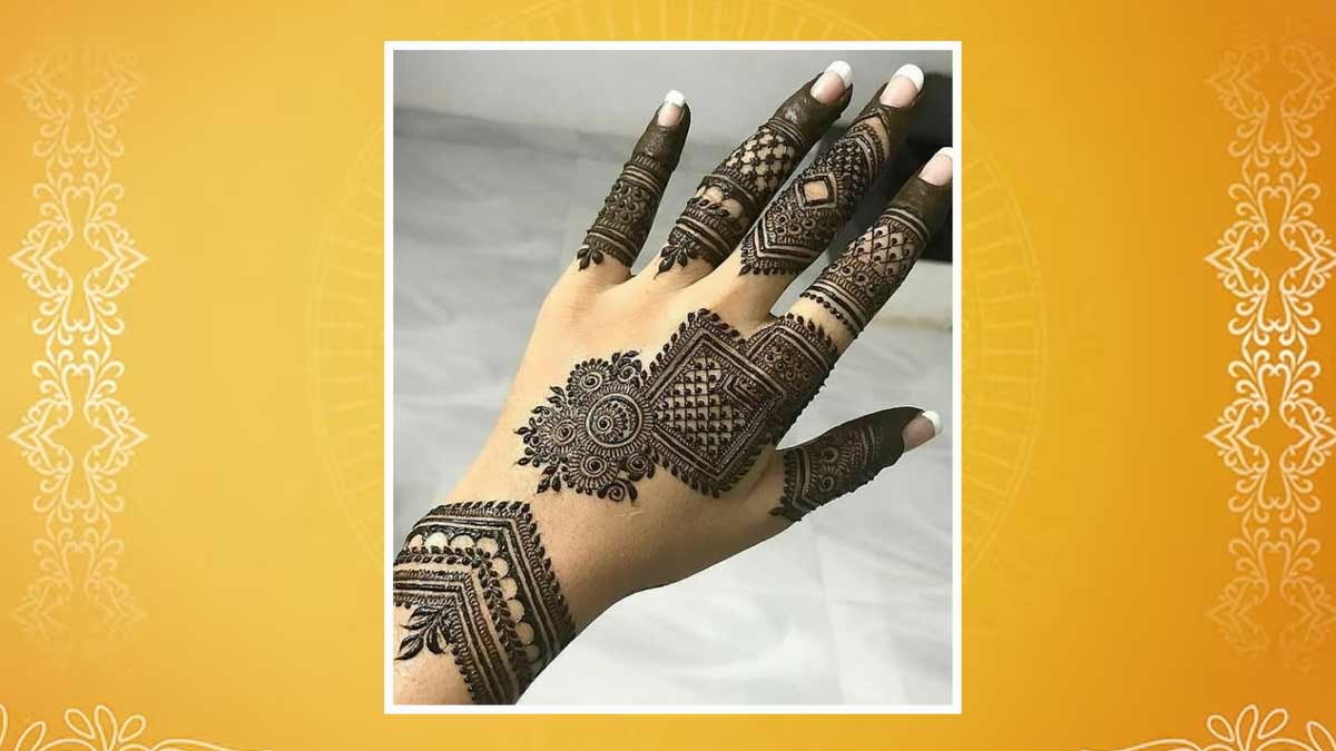 Simple And Stunning Bail Mehndi Designs For Front And Back Hand