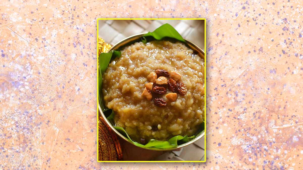 Sakkarai Pongal Recipe : பொங்கல் பண்டிகைக்கு தித்திப்பான சர்க்கரை பொங்கல் ரெசிபி!