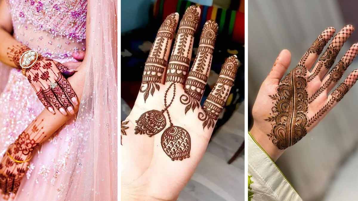 engagement mehndi designs for bride