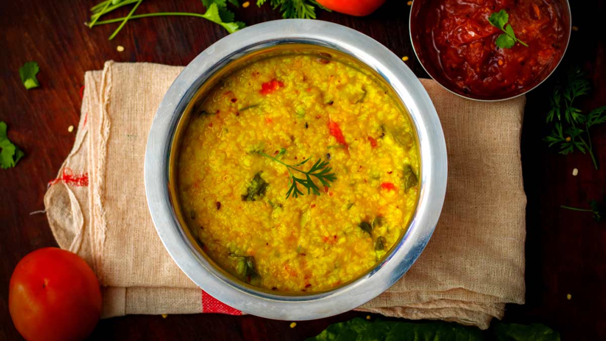 how to make simple dal khichdi at home