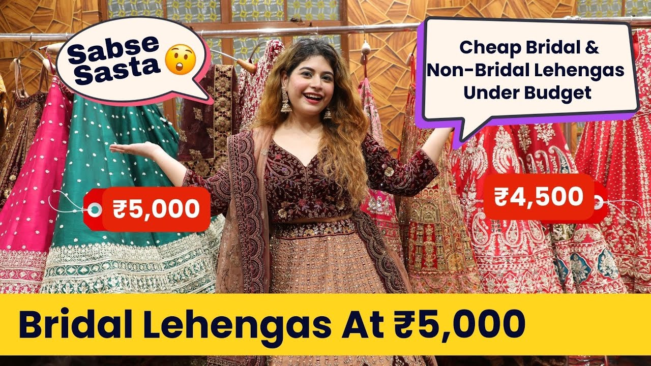 Bridal Shopping: Buy Lehenga For Your Wedding Starting At Rs 5000