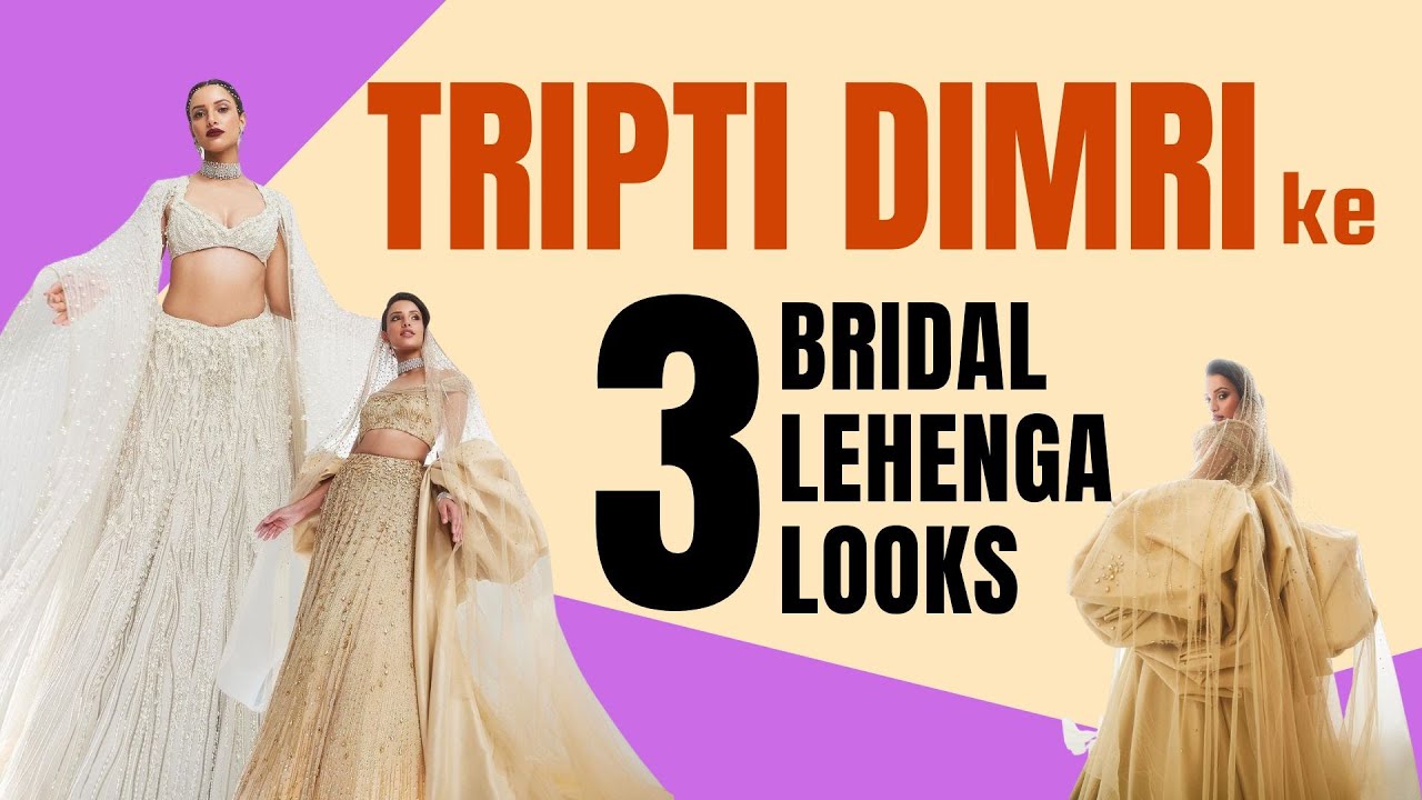 Top 3 Gaurav Gupta Lehengas Donned By Tripti Dimri